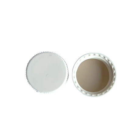 白色实心螺口盖垫,本色PTFE/本色硅胶隔垫（Φ22*3.0