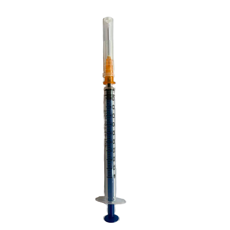 一次性注射器,带黑胶头带针头（1ml）